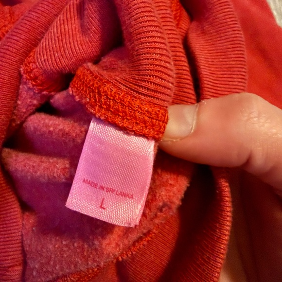 Pink Victoria secret women’s large university zip up red hoodie - Picture 5 of 7